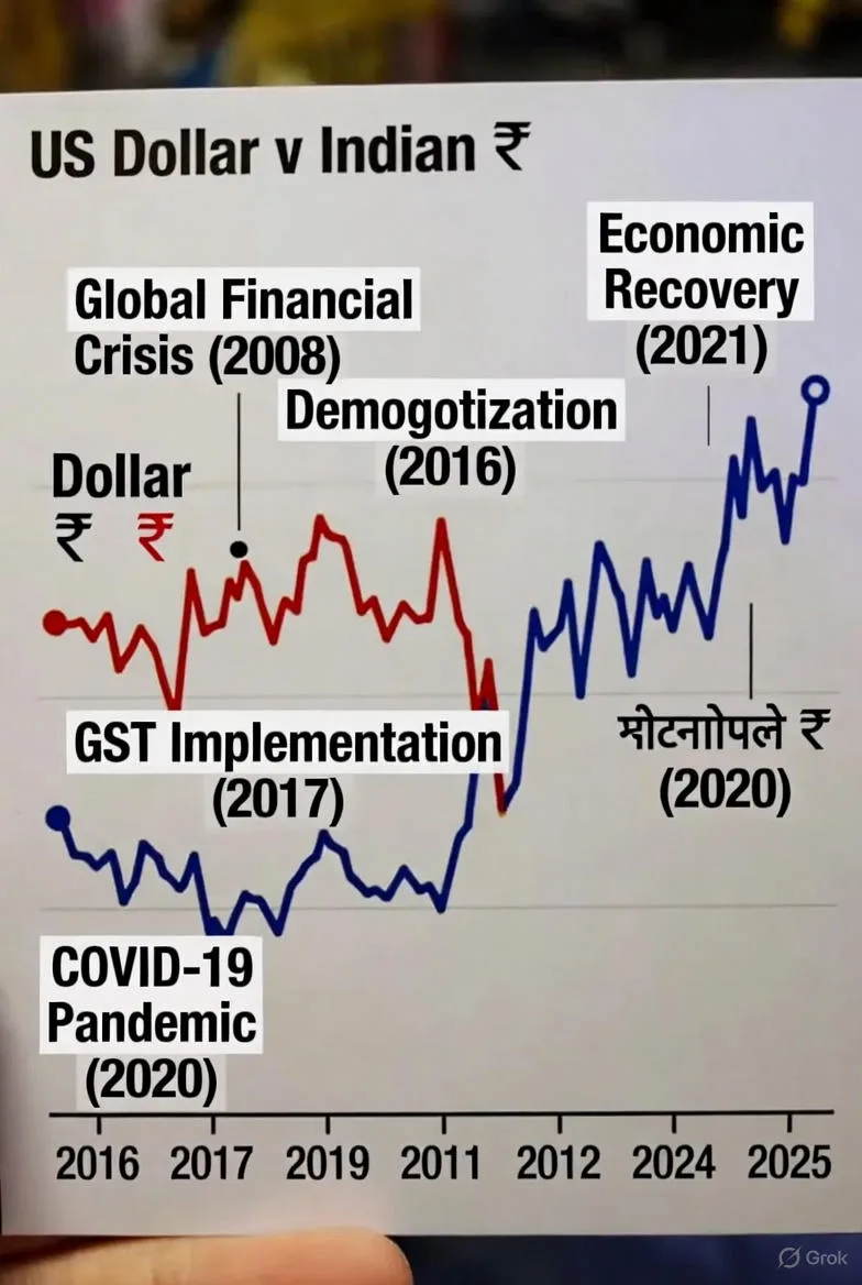 डॉलर के मुकाबले रुपये की लगातार गिरावट चिंता का विषय बनी हुई है। जानिए पिछले 15 सालों में रुपये का प्रदर्शन गिरता रहा है, जिसके पीछे अलग-अलग वैश्विक और घरेलू कारक कर रहे हैं ।