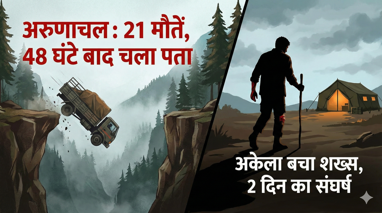 अरुणाचल के अंजाव में दिल दहला देने वाला हादसा