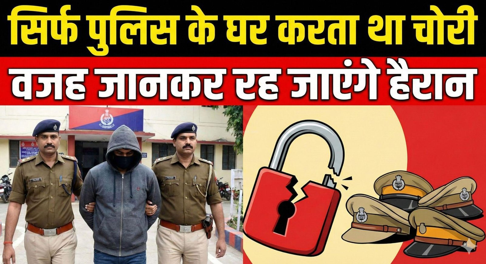 पुलिस के घर ही करता चोरी, वजह जान हैरान हो जाएंगे, 16 बार खाकी तो बनाया निशाना! 3 inshot 20260217 1132370186168987903020282150