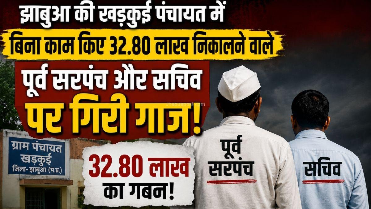 Jhabua: पंचायत में भ्रष्टाचार , सड़क बनी नहीं और निकाल लिए 32 लाख, अब पूर्व सरपंच-सचिव से होगी वसूली 3 Jhabua: पंचायत में भ्रष्टाचार , सड़क बनी नहीं और निकाल लिए 32 लाख, अब पूर्व सरपंच-सचिव से होगी वसूली