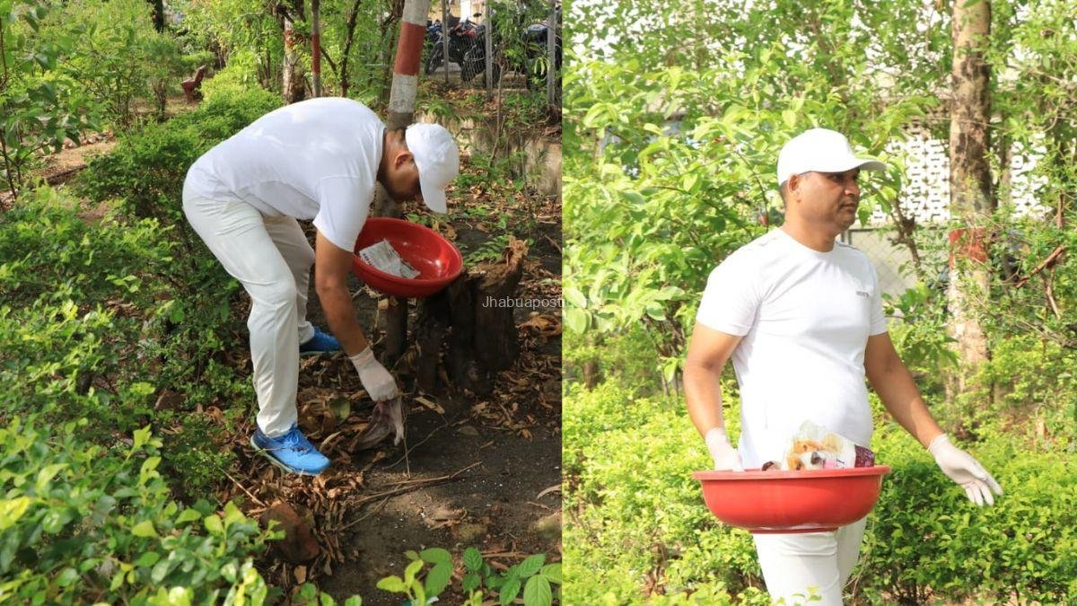 झाबुआ कलेक्टर ने अफसरों के साथ चलाया सफाई अभियान, अफसरों ने बगीचे को किया साफ । 3 झाबुआ कलेक्टर ने अफसरों के साथ चलाया सफाई अभियान, अफसरों ने बगीचे को किया साफ ।