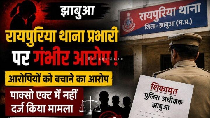 Jhabua: रायपुरिया थाना प्रभारी पर आरोपियों को बचाने का आरोप, SP को सौंपा गया ज्ञापन